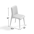 Chaise de salle à manger MAYEERTY avec pieds en bois pour la cuisine