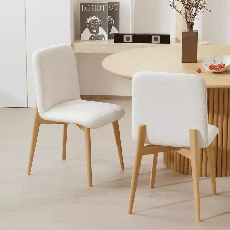 Chaise de salle à manger MAYEERTY avec pieds en bois pour la cuisine