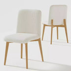 Chaise de salle à manger MAYEERTY avec pieds en bois pour la cuisine