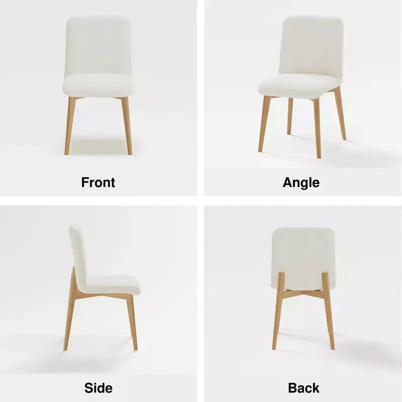 Chaise de salle à manger MAYEERTY avec pieds en bois pour la cuisine