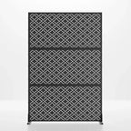 MAYEERTY Paravent en Acier Galvanisé Diviseur d'Intérieur et d'Extérieur Paravent Décoratif Autoportant pour Balcon Jardin 1 pièce