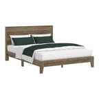 Lit double Galano Queen Payne Luxe avec tête de lit en chêne noueux
