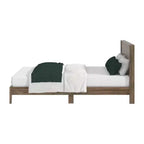 Lit double Galano Queen Payne Luxe avec tête de lit en chêne noueux