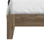 Lit double Galano Queen Payne Luxe avec tête de lit en chêne noueux