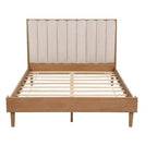 Lit plateforme Queen/King Size avec tête de lit capitonnée - ModernLuxe