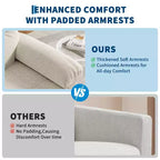 GustoWave Fauteuil inclinable manuel en tissu avec poche latérale, canapé simple réglable avec support dorsal ergonomique pour chambre d'enfant