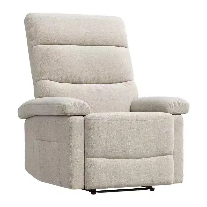 GustoWave Fauteuil inclinable manuel en tissu avec poche latérale, canapé simple réglable avec support dorsal ergonomique pour chambre d'enfant