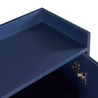 GDFStudio Truda - Buffet moderne de 120 cm avec étagères réglables et pieds en métal doré
