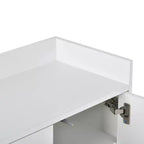 GDFStudio Truda - Buffet moderne de 120 cm avec étagères réglables et pieds en métal doré