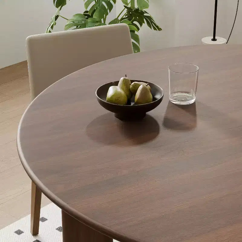 MAYEERTY 45 Table de salle à manger ronde en bois pour 4, table de cuisine et de salle à manger moderne de style campagnard