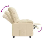 Fauteuil inclinable CLIHOME avec dossier et repose-pieds réglables, fauteuil de salon moderne avec siège épais rembourré pour le salon et la chambre à coucher