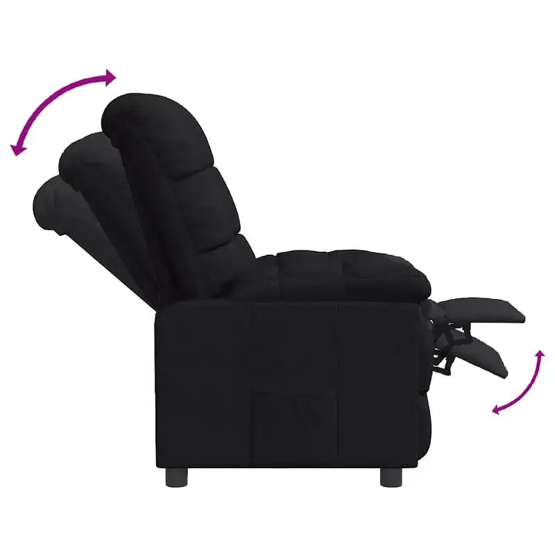 Fauteuil inclinable CLIHOME avec dossier et repose-pieds réglables, fauteuil de salon moderne avec siège épais rembourré pour le salon et la chambre à coucher