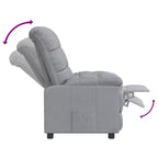 Fauteuil inclinable CLIHOME avec dossier et repose-pieds réglables, fauteuil de salon moderne avec siège épais rembourré pour le salon et la chambre à coucher