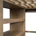 Lit mezzanine pleine grandeur avec armoire et bureau, lit mezzanine haut en bois avec tiroirs de rangement et étagères pour adultes, enfants et adolescents