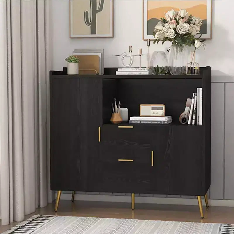 Buffet Cabinet with Drawersof 2 set), 40 Sideboard Buffet Storage Cabinet with Shelves and Doors