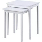 HomeStock Table d'appoint rectangulaire de 26,25 po H en bois blanc 1 pièce