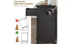 7 commodes de chambre, commode à tiroirs de 54 po de largeur avec rangement autoportant, commode de rangement en bois pour salon, chambre à coucher, entrée