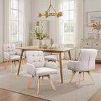 Chaises de salle à manger pivotantes en tissu Art Leon, lot de 2
