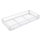 Lit double Bellemave pour enfants, lit double en métal avec tiroir pour garçons, filles, cadre de lit double avec tête de lit en forme de maison, lit cabane double, blanc