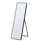 Okak 64*17in Miroir sur pied moderne à bords arrondis, Miroir psyché multifonction avec trou de suspension, Miroir mural pour dressing, salon