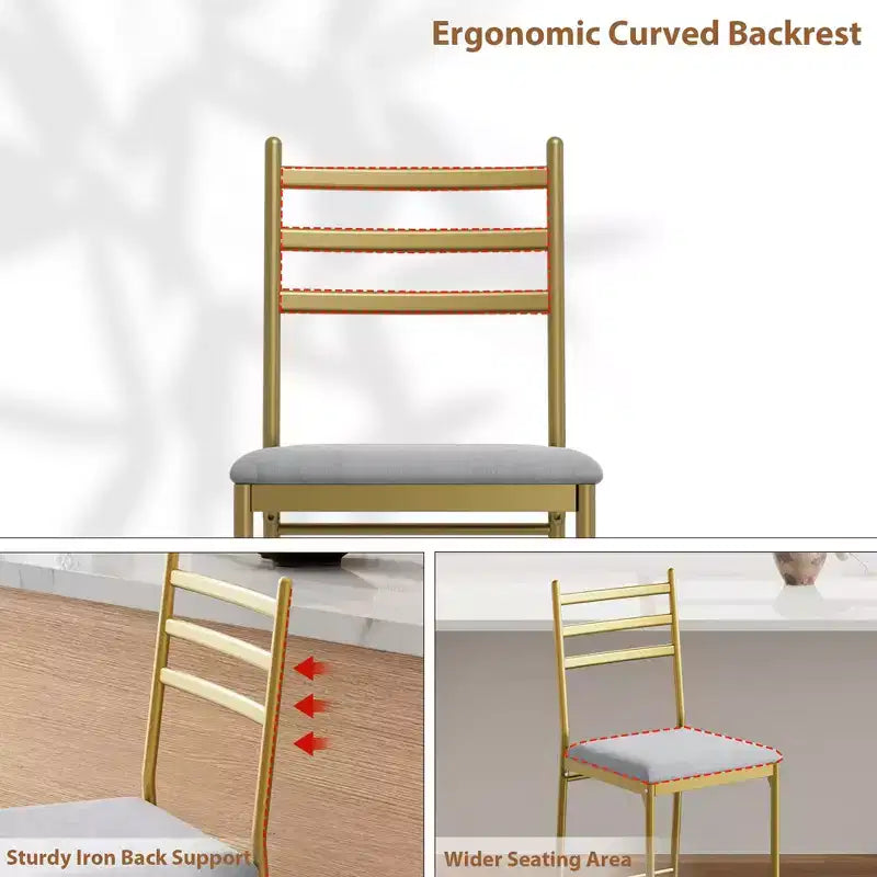 Lot de 2/4 tabourets de bar à hauteur de comptoir avec dossier, coussin épais et rembourrés pour îlot de cuisine, bar de comptoir