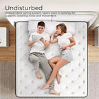 Matelas hybride Queen Sweetnight 14 po en mousse à mémoire de forme/à ressorts ensachés de fermeté moyenne, livré dans une boîte