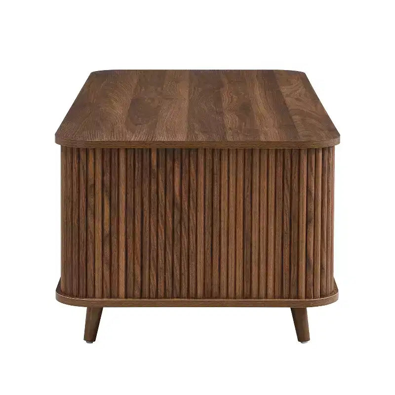 Table basse Christopher Knight Home Nova multi-rangements avec portes coulissantes et tiroir