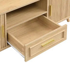 Table basse Christopher Knight Home Nova multi-rangements avec portes coulissantes et tiroir