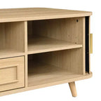 Table basse Christopher Knight Home Nova multi-rangements avec portes coulissantes et tiroir