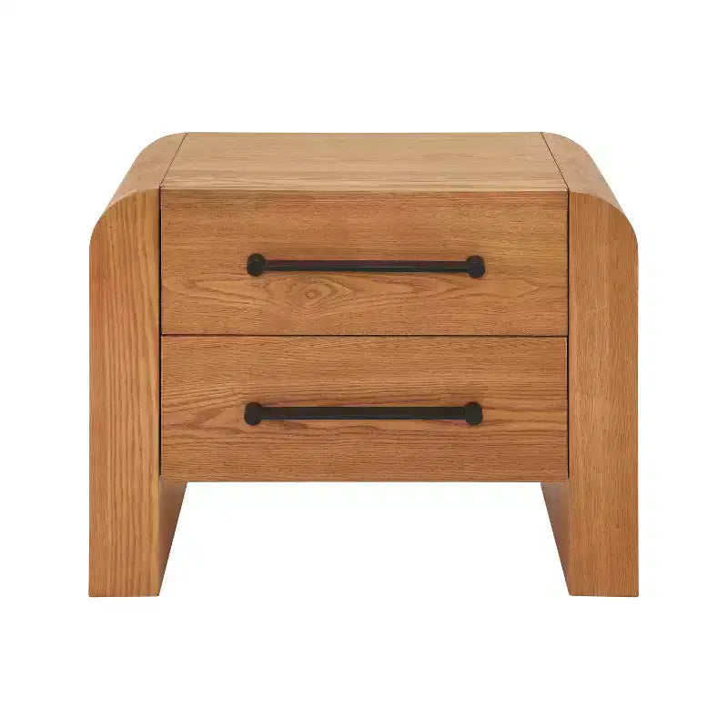 Table de chevet moderne Christopher Knight Home Arleston 28,50 avec 2 tiroirs