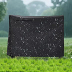 Support de bûches de 2,4 m pour l'extérieur et l'intérieur, Organisateur de bois de chauffage robuste avec housse résistante aux intempéries, Rangement en treillis d'acier pour cheminée, patio