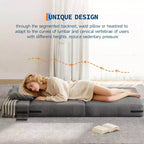 Canapé-lit pliant convertible 4-en-1 GustoWave - Chaise longue avec oreiller, canapé de sol et futon moderne en velours côtelé, gris foncé