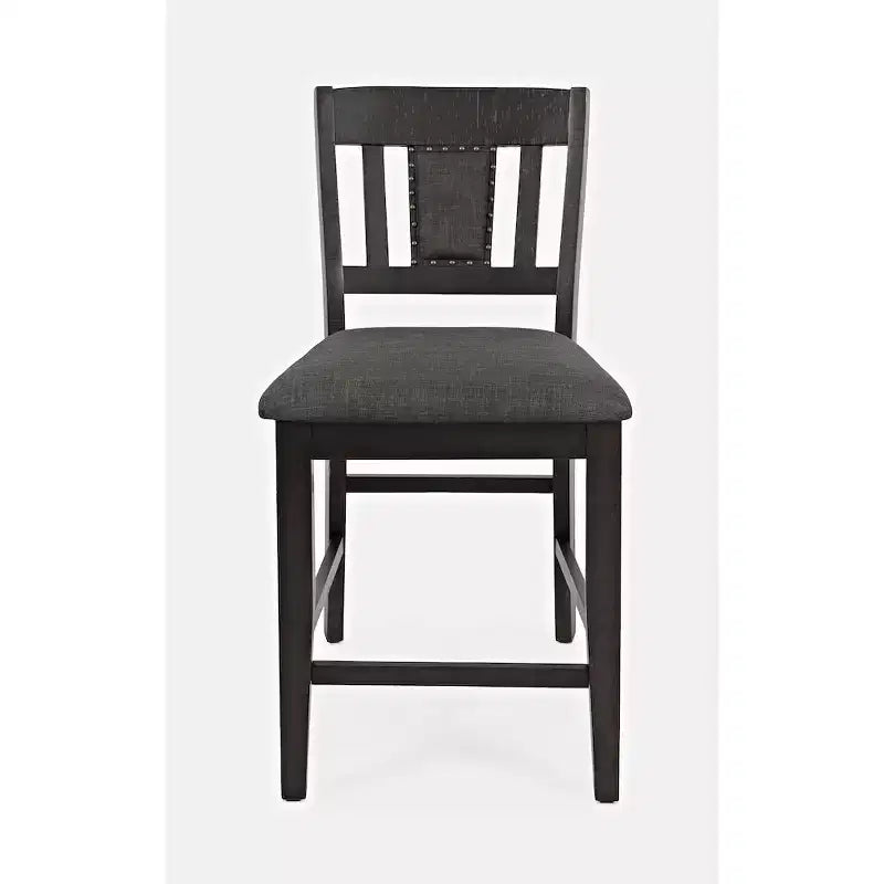 Jofran,Upholstered Slatback Counter Height Stool with Nailhead Trim (Set of 2)