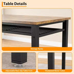 Ensemble table et chaises de cuisine modernes pour 4, avec banc et chaises, ensemble de table de cuisine avec étagère de rangement pour salle à manger/ferme/cuisine/appartement
