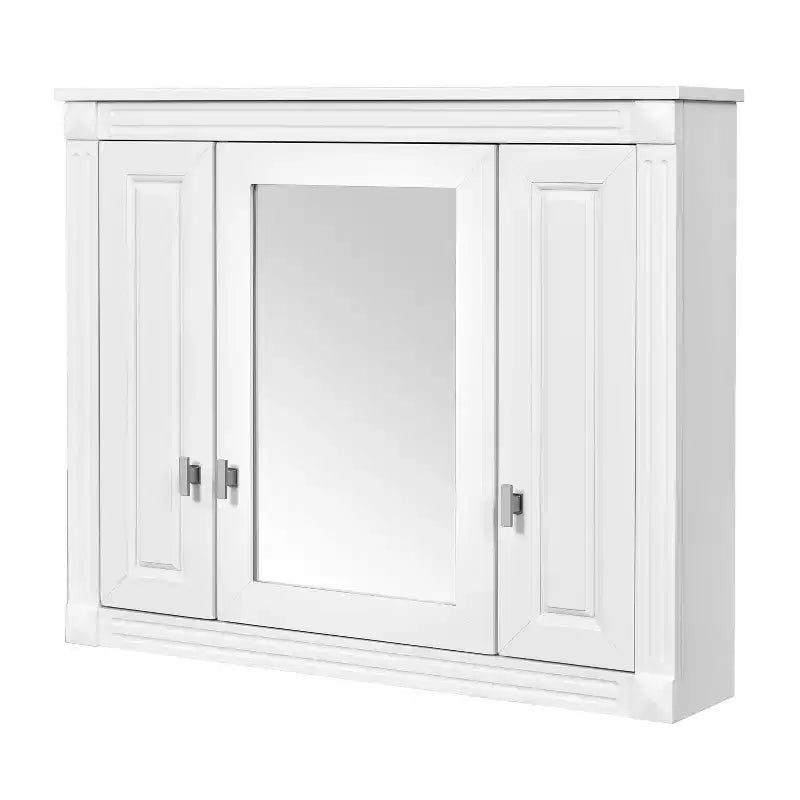 FAMYYT Armoire à pharmacie rectangulaire de 34 po L x 28 po H à montage en surface avec miroir et étagères réglables