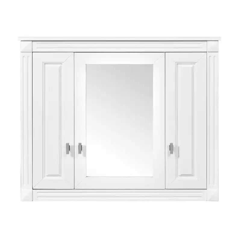 FAMYYT Armoire à pharmacie rectangulaire de 34 po L x 28 po H à montage en surface avec miroir et étagères réglables