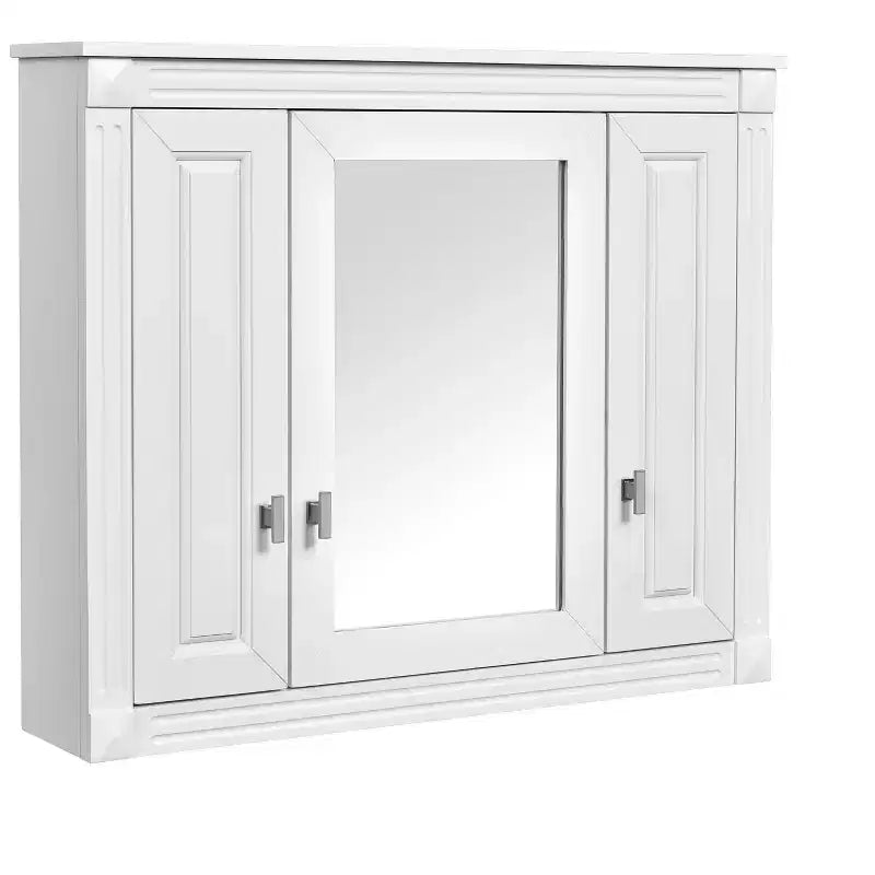 FAMYYT Armoire à pharmacie rectangulaire de 34 po L x 28 po H à montage en surface avec miroir et étagères réglables