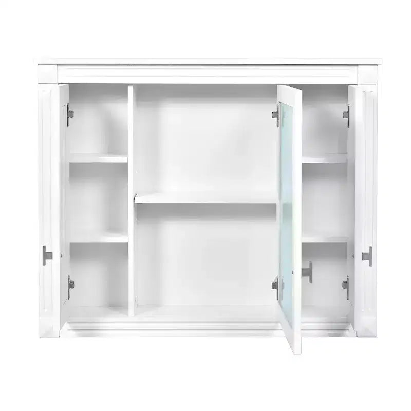 FAMYYT Armoire à pharmacie rectangulaire de 34 po L x 28 po H à montage en surface avec miroir et étagères réglables