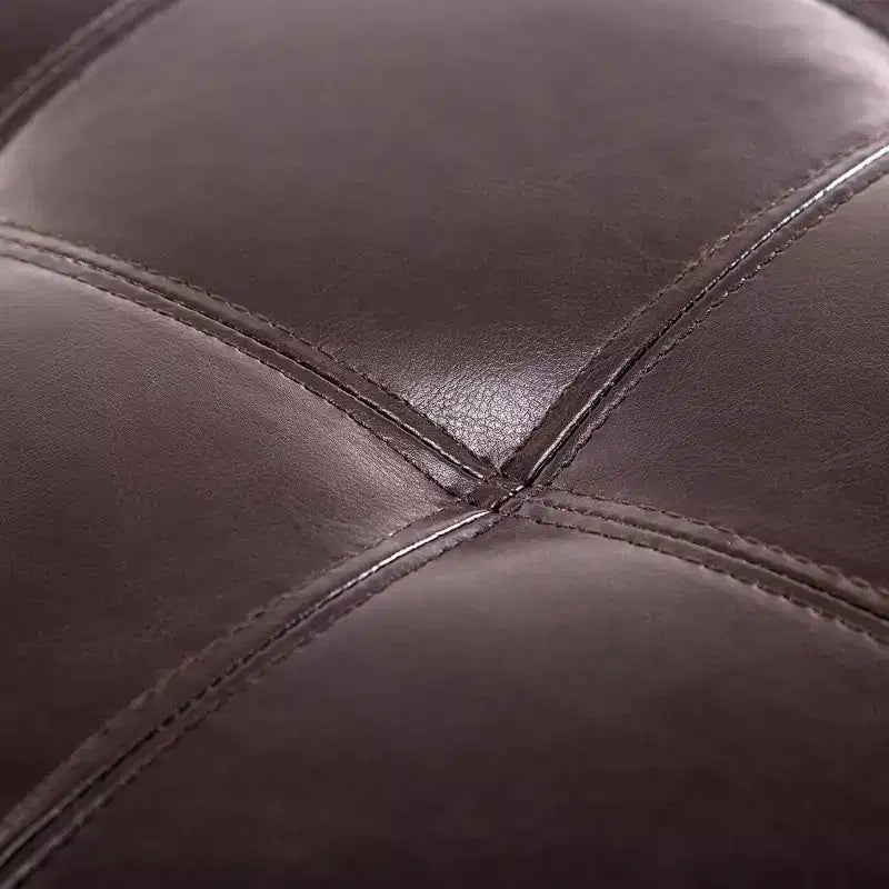 Banc de rangement ottoman 51, coffre de rangement en similicuir avec couvercle relevable, ottoman capitonné pour salon, entrée