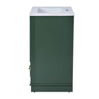 Meuble-lavabo de salle de bain moderne 24 pouces, meuble sous-vasque à lavabo simple avec 2 portes et 1 tiroir, étagères réglables
