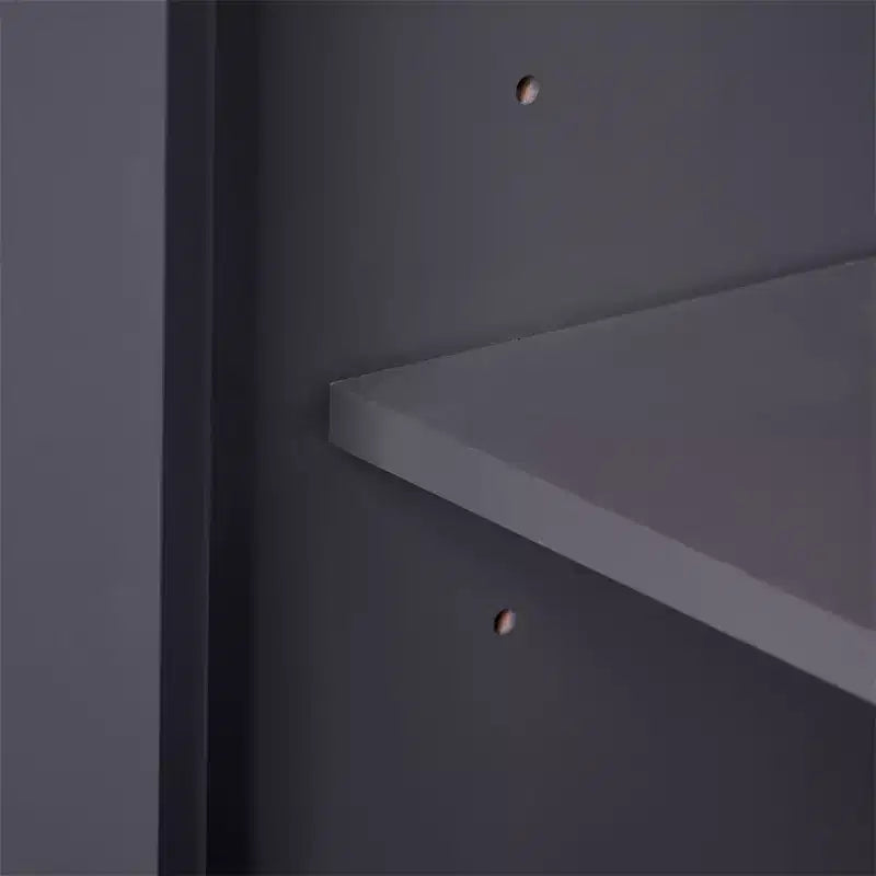 Meuble-lavabo de salle de bain moderne 24 pouces, meuble sous-vasque à lavabo simple avec 2 portes et 1 tiroir, étagères réglables