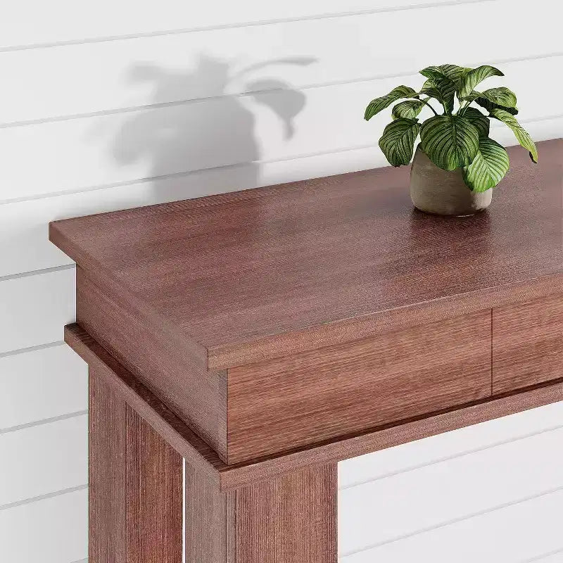 Console de 54 po pour entrée - Table d'entrée de style ferme avec rangement et tiroirs, petites tables d'appoint pour couloir derrière un canapé, table de canapé