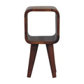 HomeRoots 16 Chestnut Solid Wood Square Nightstand