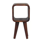 HomeRoots 16 Chestnut Solid Wood Square Nightstand