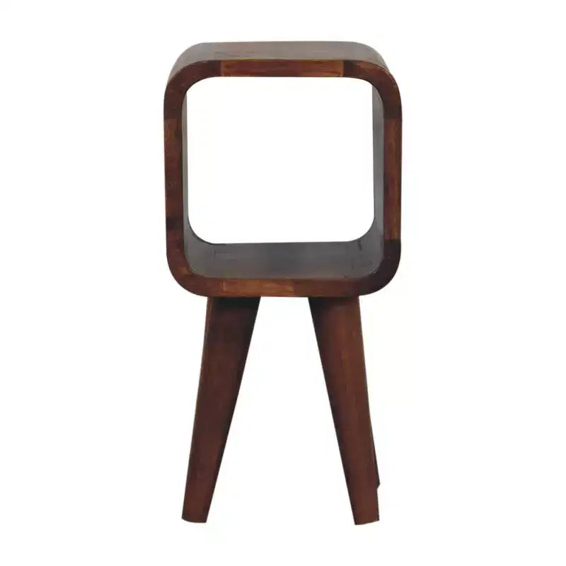 HomeRoots 16 Chestnut Solid Wood Square Nightstand