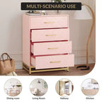 Commode en bois, meuble de rangement vertical moderne avec dispositif anti-basculement, convient aux chambres à coucher, salons et couloirs.