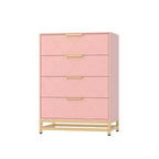 Commode en bois, meuble de rangement vertical moderne avec dispositif anti-basculement, convient aux chambres à coucher, salons et couloirs.