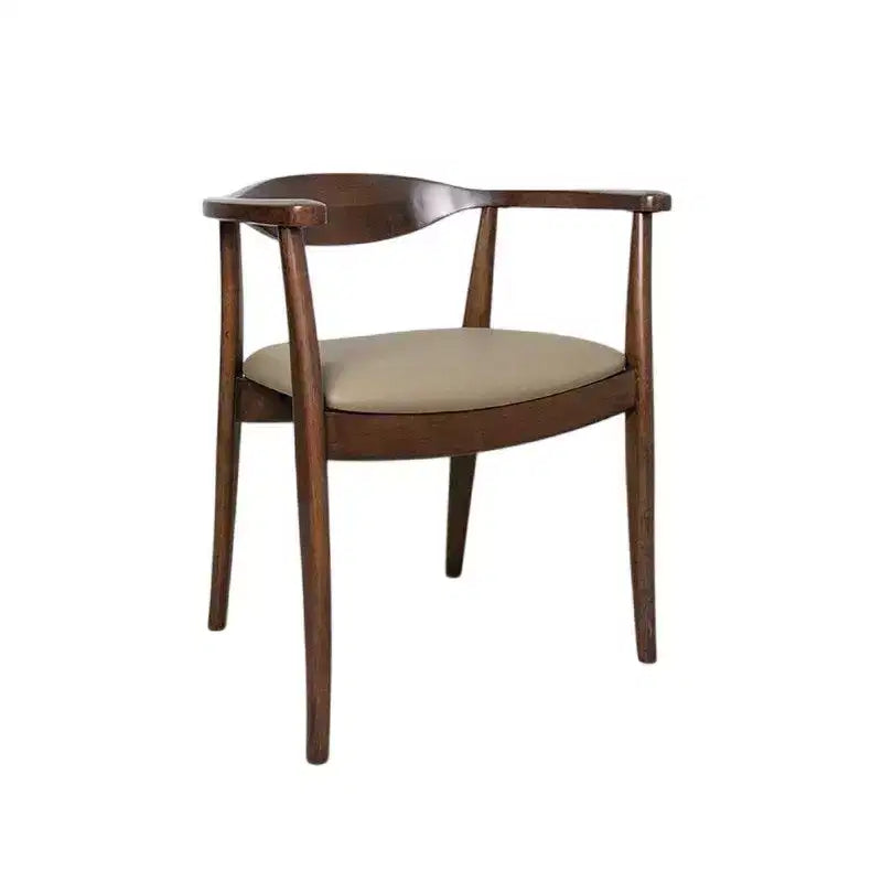 Chaise de salle à manger Royal Hampton (lot de 2), fauteuils modernes, bois d'hévéa brun