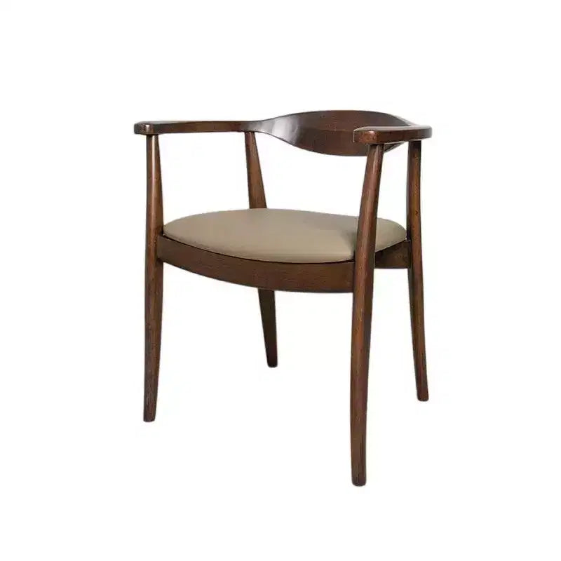 Chaise de salle à manger Royal Hampton (lot de 2), fauteuils modernes, bois d'hévéa brun