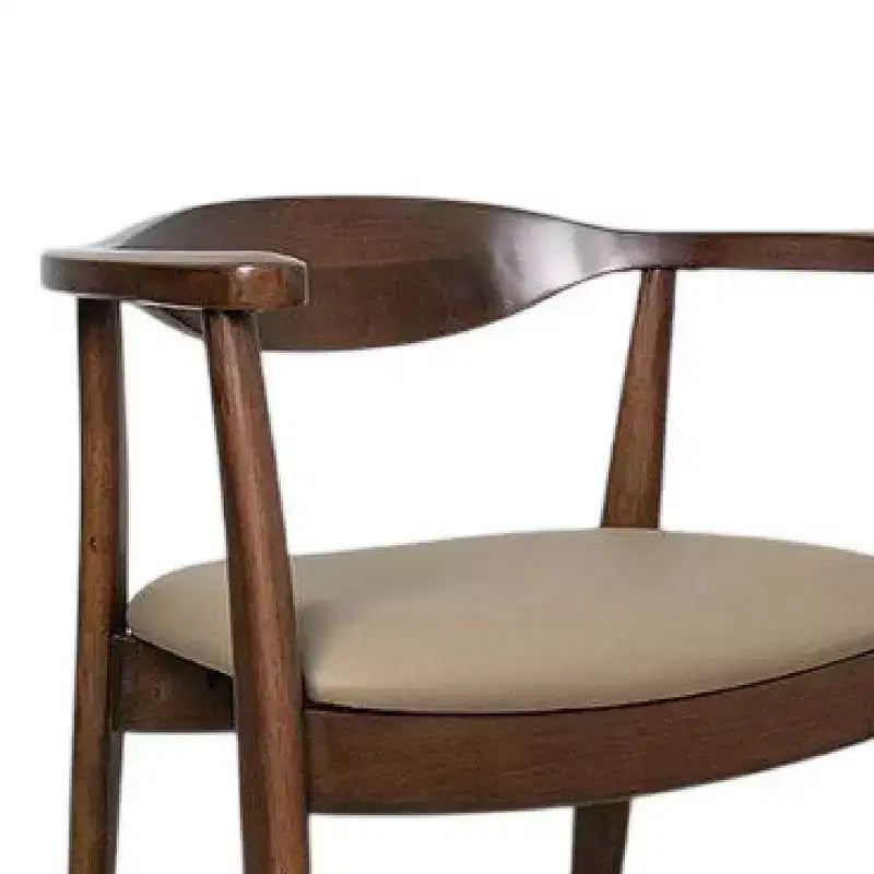 Chaise de salle à manger Royal Hampton (lot de 2), fauteuils modernes, bois d'hévéa brun